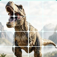 Dinosaurs Jigsaw Solitare Card