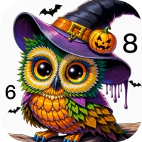 Dark Halloween Color by Number