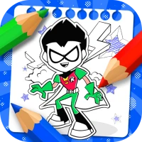Teen Titans coloring cartoon