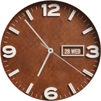 Analog Brown Leather WatchFace