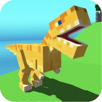 Blocky Dino Park T-Rex Rampage