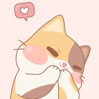 Cute pink tricolor cat