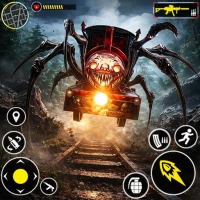 Scary Spider Monster Train 3D