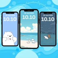 Cute Blue Wallpaper HD 4K