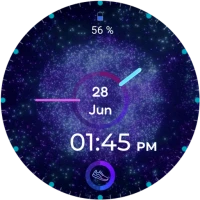Neon Blue Watch Face