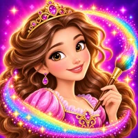 Princess Coloring Book Glitter