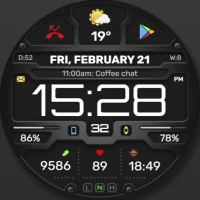 WFP 132 Digital watch face