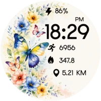 Butterfly Bloom Watch Face