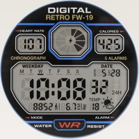 Digital Retro Watchface—NDW73