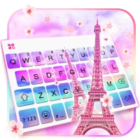 Sky Sakura Paris Love Keyboard