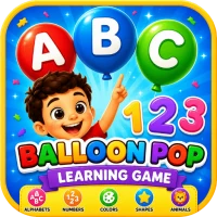 ABC 123 Balloon Pop Learn Kids